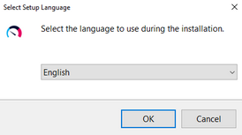 Setup Language Selection